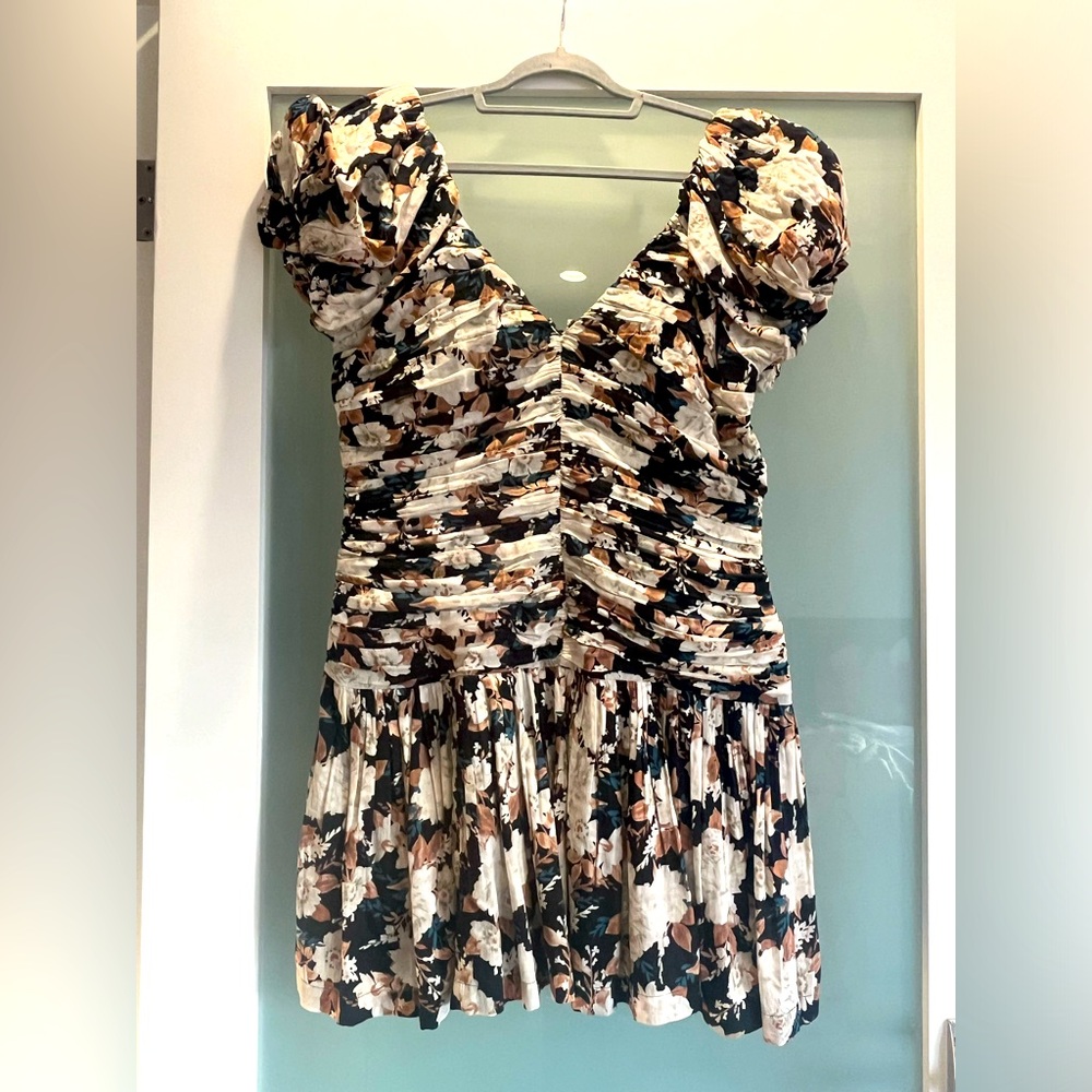 Abercrombie Floral Ruched Dress